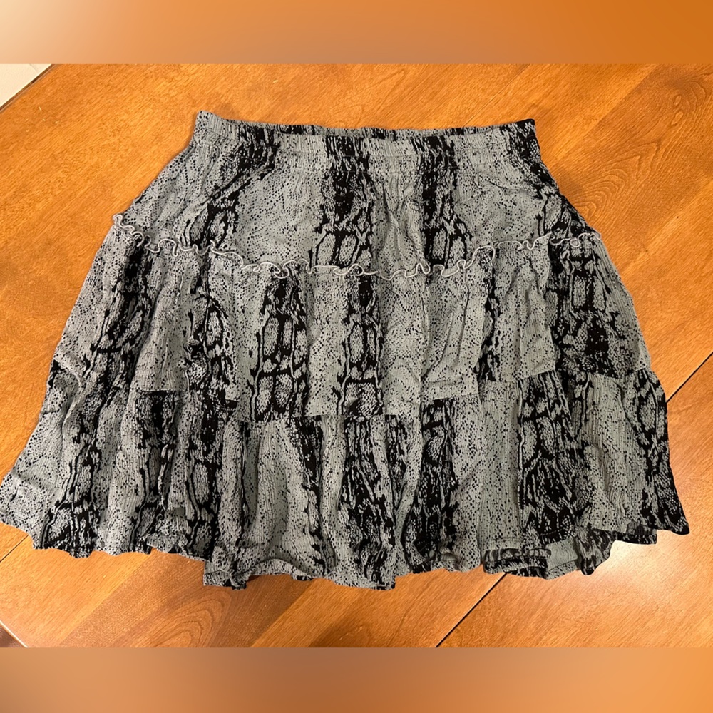 Snake print summer skirt